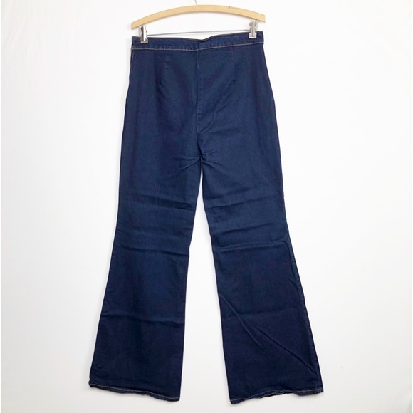 Forever 21 contemporary size 31 dark wash high rise wide leg jeans - Picture 10 of 10